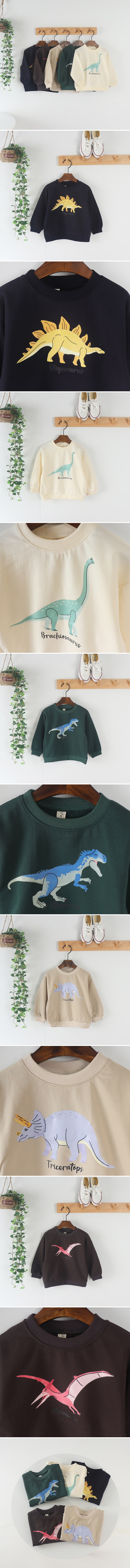 Tony - Korean Children Fashion - #fashionkids - Dino Series Sweatshirts