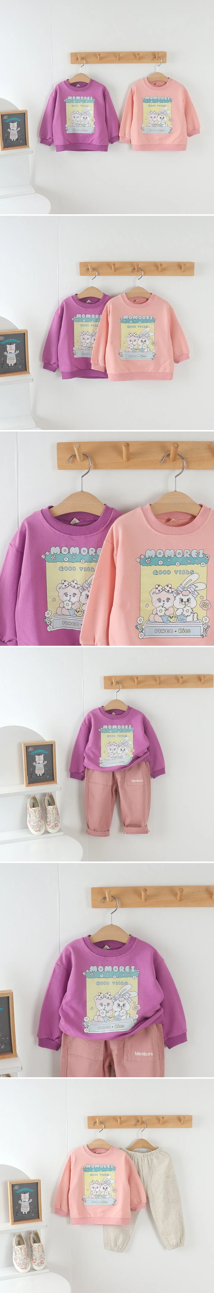 Tony - Korean Children Fashion - #kidsstore - Rabbit Bear Sweatshirts