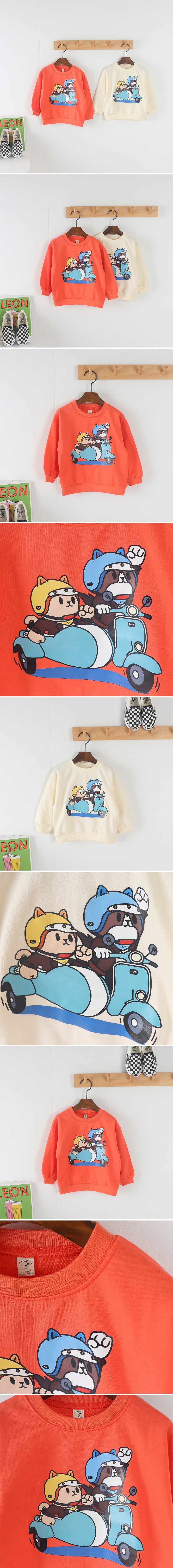 Tony - Korean Children Fashion - #prettylittlegirls - Scooter Sweatshirts