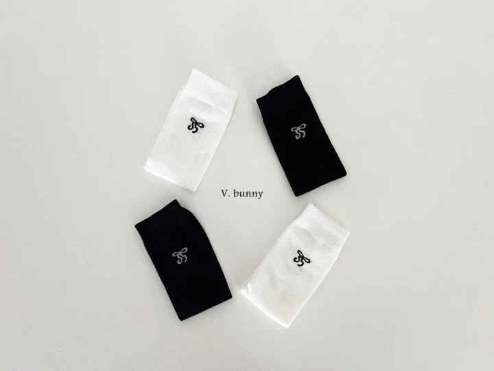 V Bunny - Korean Children Fashion - #Kfashion4kids - Doubly Ribbon Socks - 3