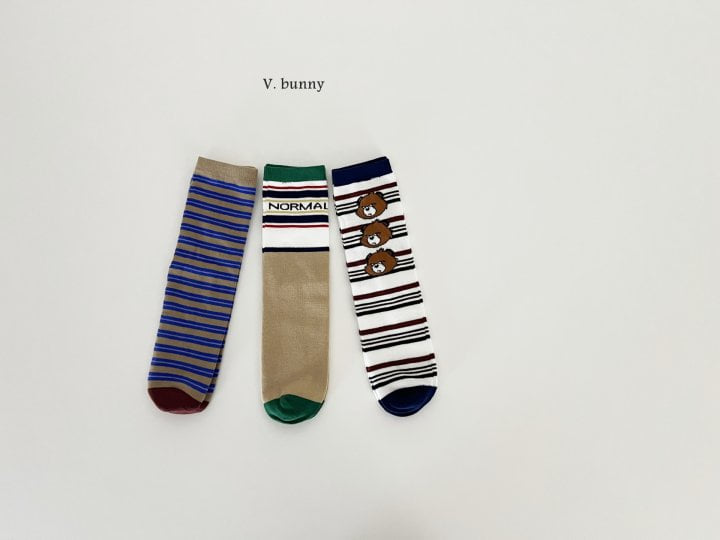 V Bunny - Korean Children Fashion - #childofig - Normal Socks - 10