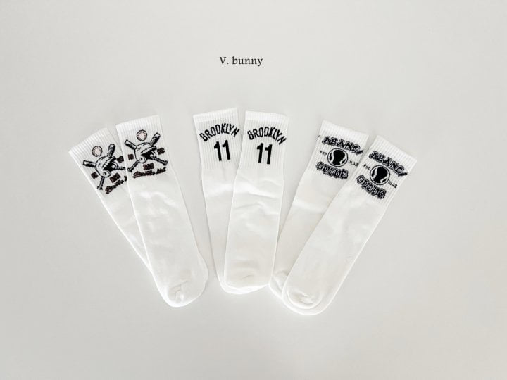 V Bunny - Korean Children Fashion - #designkidswear - Baseball Socks - 10