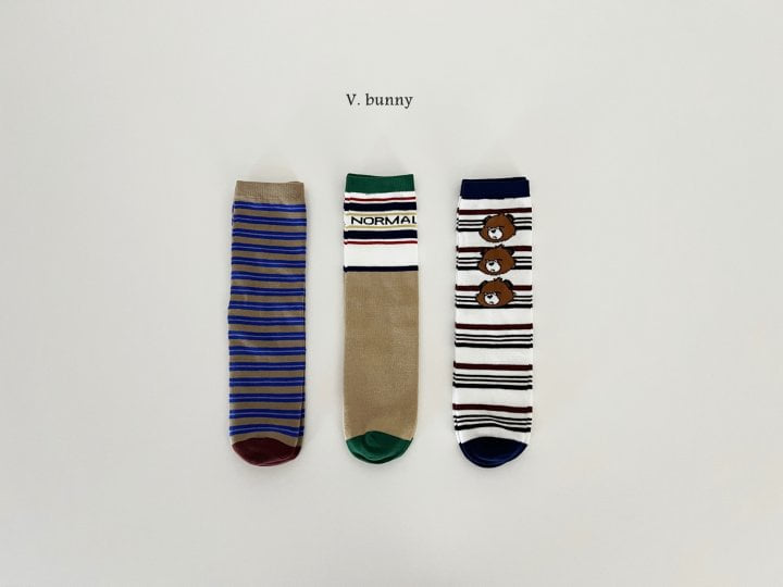 V Bunny - Korean Children Fashion - #fashionkids - Normal Socks