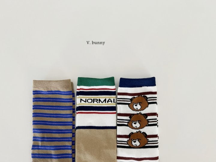 V Bunny - Korean Children Fashion - #kidsshorts - Normal Socks - 2