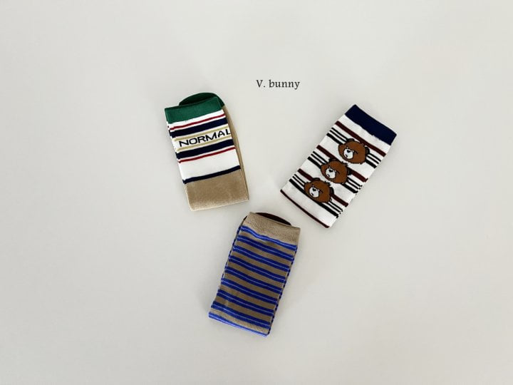 V Bunny - Korean Children Fashion - #kidsstore - Normal Socks - 3