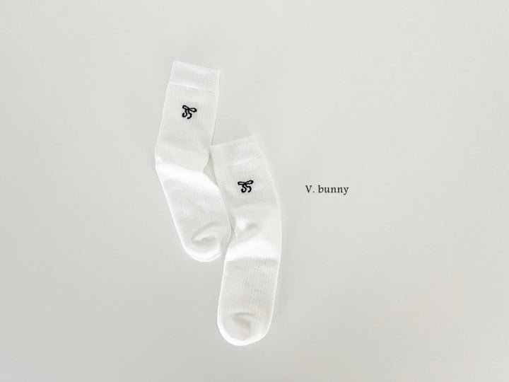 V Bunny - Korean Children Fashion - #Kfashion4kids - Doubly Ribbon Socks - 4