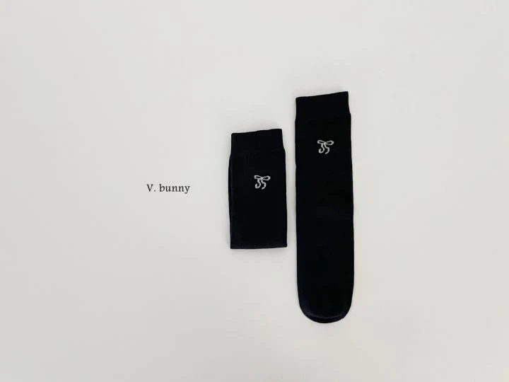 V Bunny - Korean Children Fashion - #minifashionista - Doubly Ribbon Socks - 6