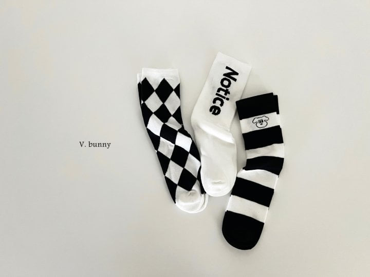 V Bunny - Korean Children Fashion - #minifashionista - Notice Socks - 2