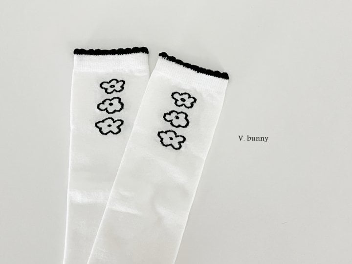 V Bunny - Korean Children Fashion - #prettylittlegirls - Three Flower Socks - 5