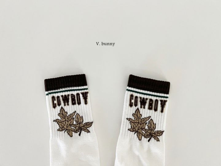 V Bunny - Korean Children Fashion - #stylishchildhood - Cowboy Socks - 5