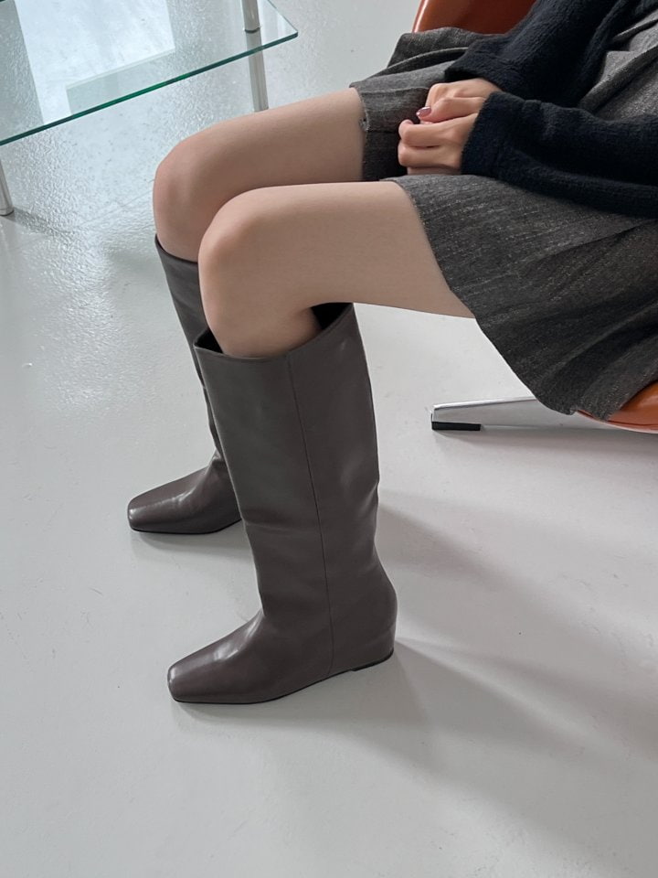 Vade - Korean Women Fashion - #momslook - Half Long Boots - 2