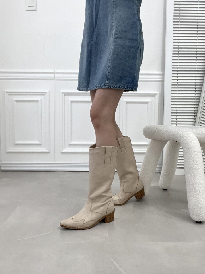 Vade - Korean Women Fashion - #momslook - High Western Harbie Long Boots - 5