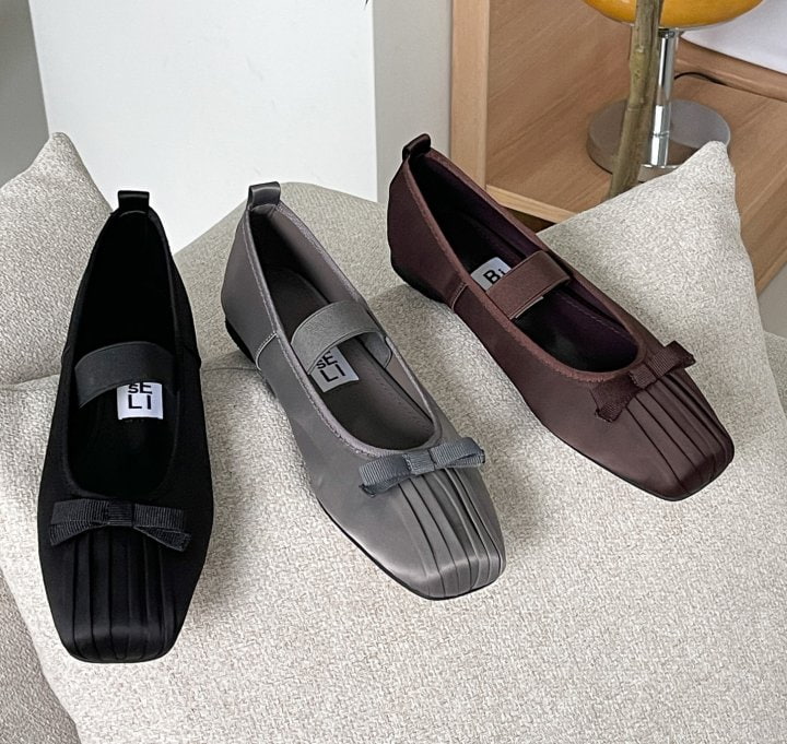 Vade - Korean Women Fashion - #momslook - Shirring Banding Ribbon Flat