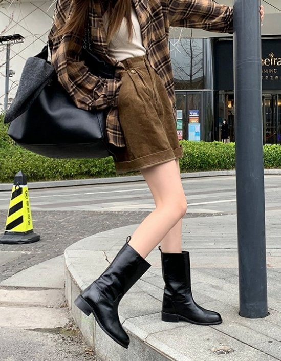 Vade - Korean Women Fashion - #momslook - Trendy Half Boots - 8