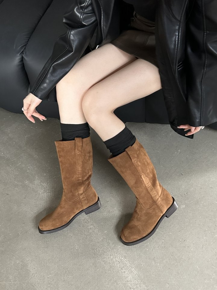 Vade - Korean Women Fashion - #romanticstyle - 3 Color Suede Boots - 5