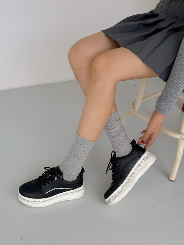 Vade - Korean Women Fashion - #thatsdarling - High Basic Sneakers - 2