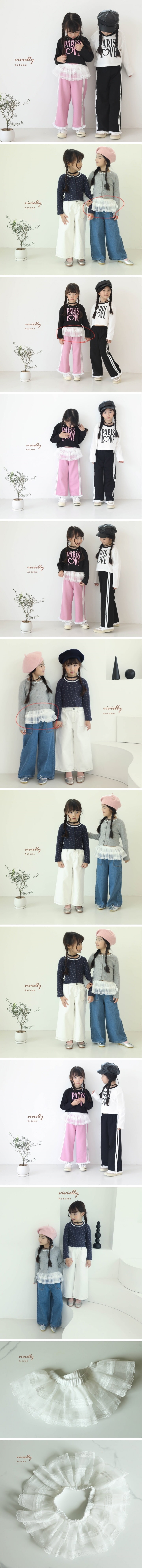 Vivielly - Korean Children Fashion - #designkidswear - Layered Skirt