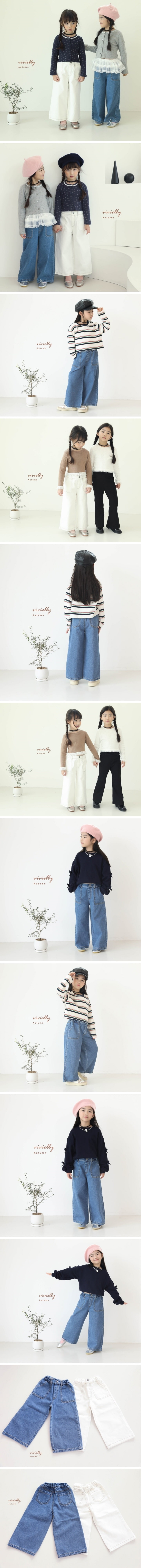 Vivielly - Korean Children Fashion - #kidsstore - Crew Wide Pants