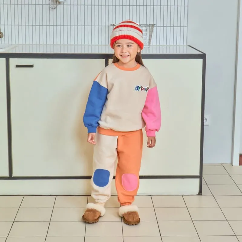 1St Blue - Korean Children Fashion - #Kfashion4kids - Off Duty Fleeced Colored Top - 6