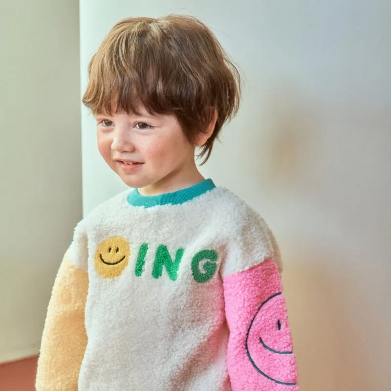 1St Blue - Korean Children Fashion - #childofig - Dumble Smile Pullover - 8