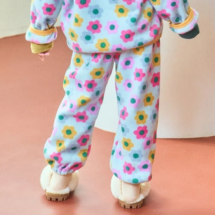 1St Blue - Korean Children Fashion - #childofig - Fleece Comfy Pants - 2