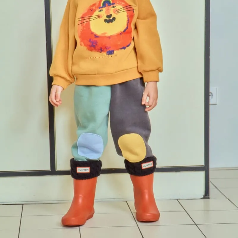 1St Blue - Korean Children Fashion - #childofig - Patch Colored Pants - 2