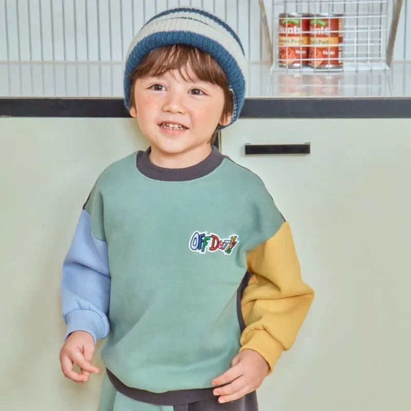 1St Blue - Korean Children Fashion - #discoveringself - Off Duty Fleeced Colored Top