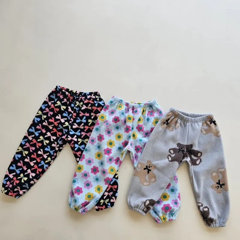 1St Blue - Korean Children Fashion - #fashionkids - Fleece Comfy Pants - 7