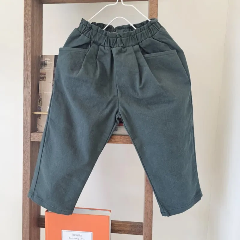 1St Blue - Korean Children Fashion - #kidzfashiontrend - Bangbang Pocket Fleeced Pants - 7