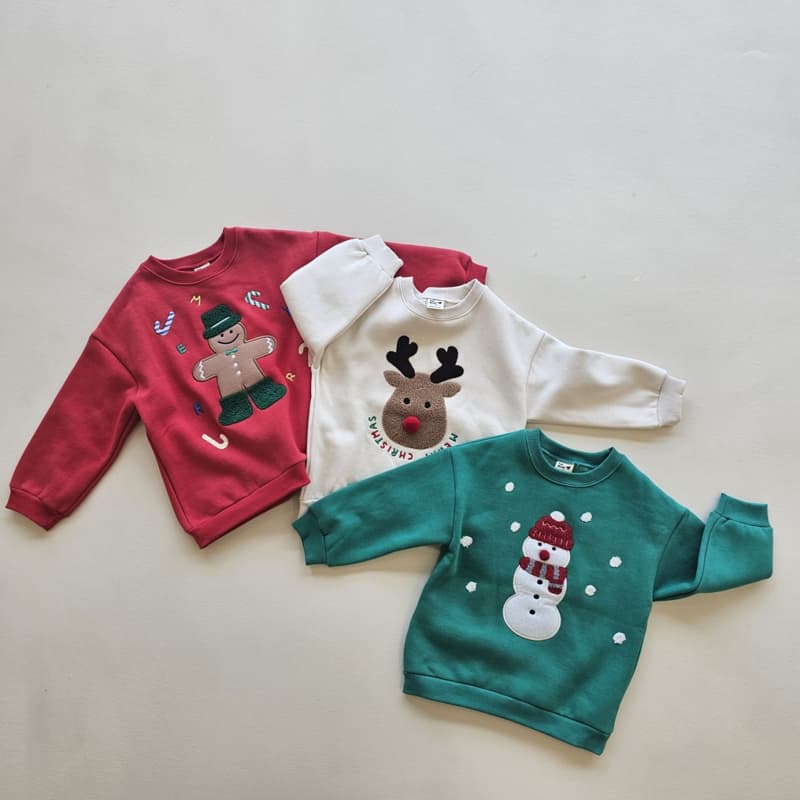 1St Blue - Korean Children Fashion - #littlefashionista - Christmas Fleeced Pullover - 8