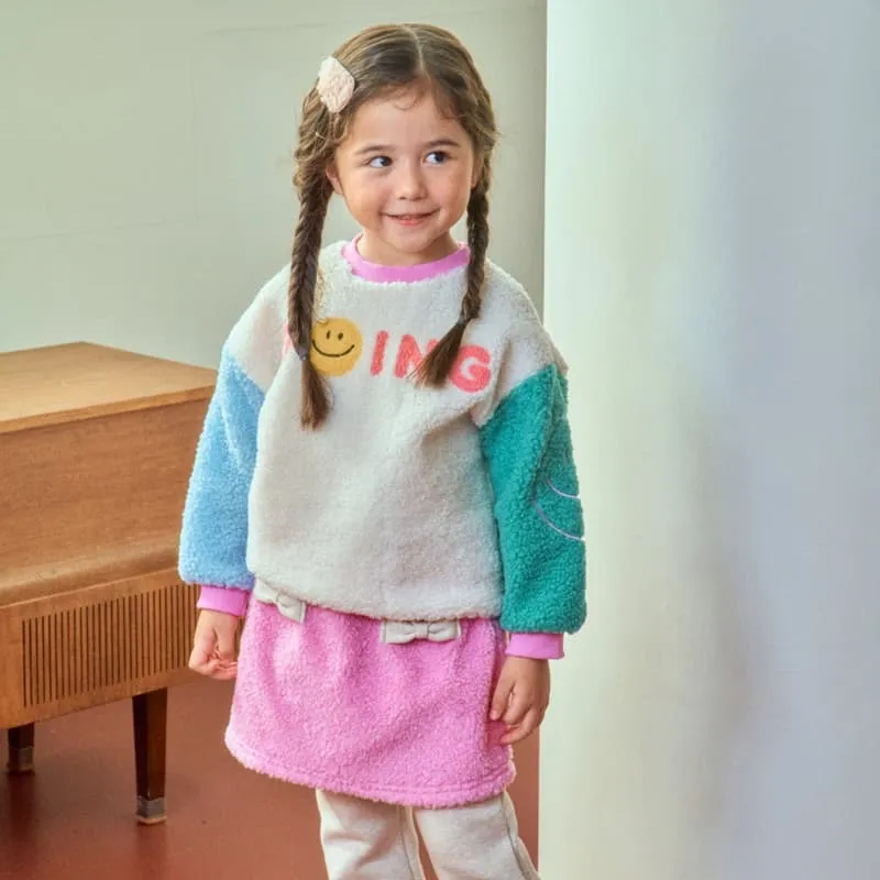 1St Blue - Korean Children Fashion - #Kfashion4kids - Dumble Smile Pullover - 4