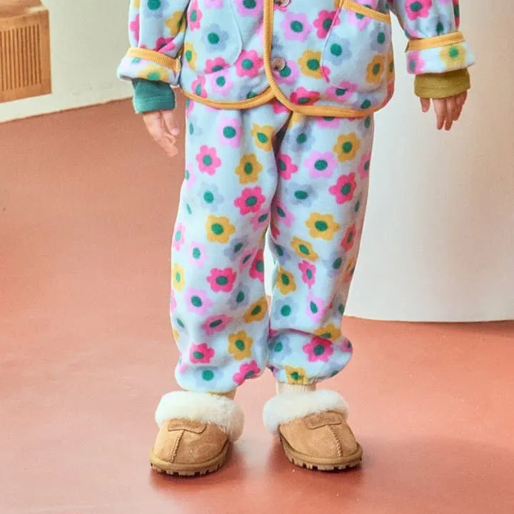 1St Blue - Korean Children Fashion - #prettylittlegirls - Fleece Comfy Pants