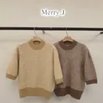 Milky Half Turtleneck Knit Pullover