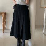 Wool Pleats Skirt