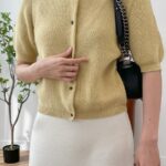 Raccoon Wool Short Sleeved Cardigan