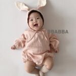 Little Rabbit Suit Bonnet Set