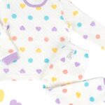 Mini Dot Heart Pajamas