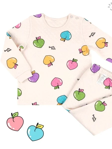 Rainbow Peach Pajamas