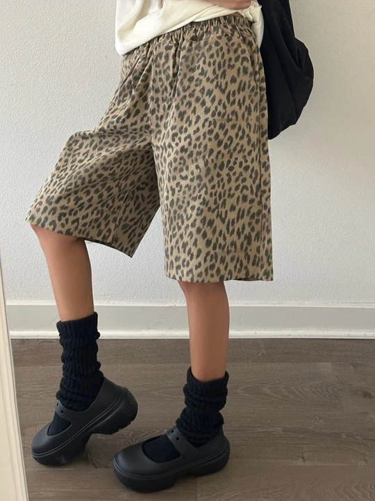 Leopard Half Pants