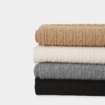 Wool Cashmere Cable Muffler