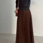 Corduroy Flare Skirt