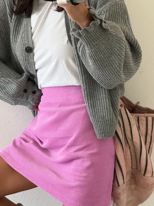 Corduroy Mini Skirt