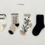 Pearl Ribbon Socks Set