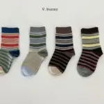 Color Stripe Socks Set