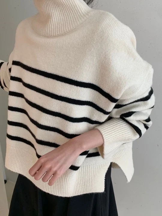 Stripe Knit Pullover