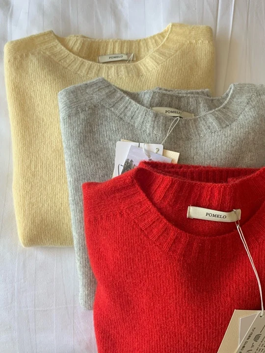 Shetland Wholegarment Knit Sweater