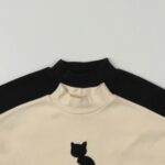 Cats Fleece Half Turtleneck