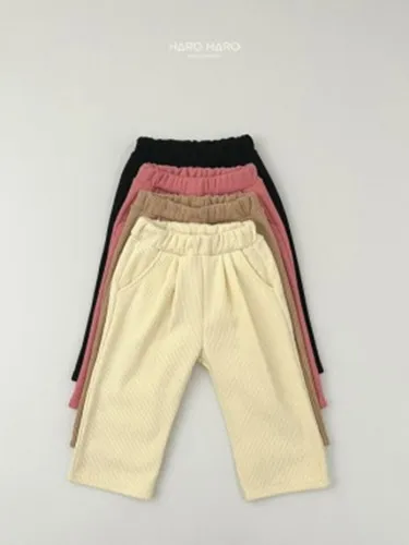 Corduroy Fleece Pintuck Pants