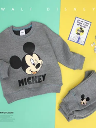 Warm Mickey Fleeced Set