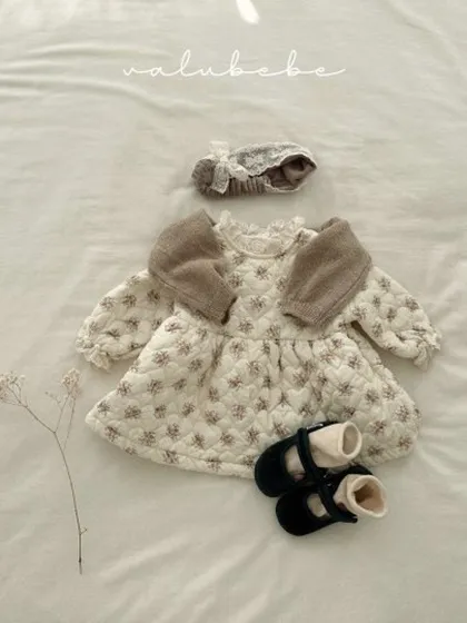 Flower Heart Quilted Dress (Baby)